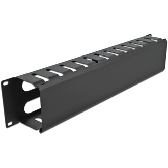 Delock 19?, 2U magas, 4 nyílásos, fekete kábelrendező elem