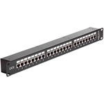 Delock 19” Coupler Patch Panel 24 Port Cat.6 fekete