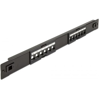 Delock 19  Keystone Patch Panel 12 portos eszközmentes