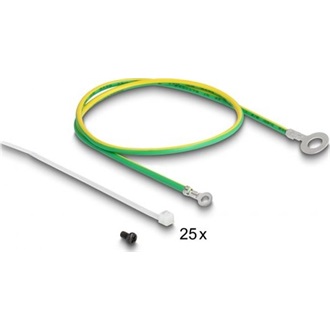 Delock 19  Keystone Patch Panel 48 port húzásmentesítővel, 2U ferde fekete