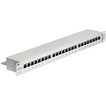 Delock 24 portos Cat.6 szürke 19" RJ45 Patch Panel