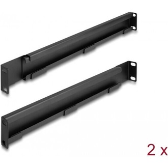 Delock 19  befogó keret állítható hosszúsággal 368 - 600 mm hálózati kabinet számára 1U 2 db.