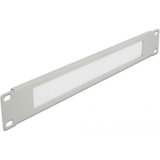 Delock 19?, fekete, 1U-s kábelrendező szürke