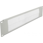 Delock 19", fekete, 2U-s kábelrendező szürke