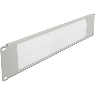 Delock 19", fekete, 2U-s kábelrendező szürke