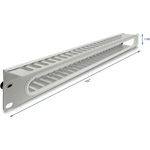 Delock 19  kábel rendező panel nyitási és sarok védelemmel 1U szürke