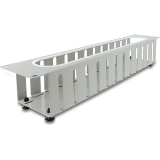 Delock 19  kábel rendező panel nyitási és sarok védelemmel 2U szürke