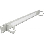 Delock 19" kábelrendező fésűs panel, 2 hurokkal 1U, szürke