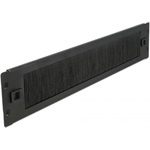 Delock 19? kábelrendező kefe csík eszközmentes 2U fekete