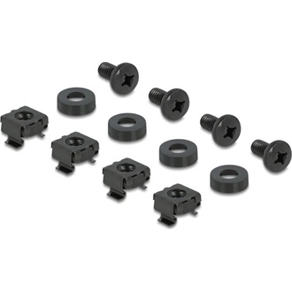 Delock 19  kábelrendező panel kefével és 2 nyílással 1U fekete