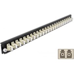 Delock 19? kötő doboz első panele 24 porttal LC Duplex bézs