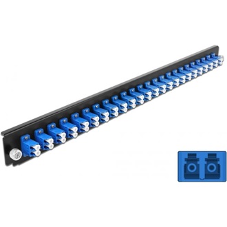 Delock 19? kötő doboz első panele 24 porttal LC Duplex kék
