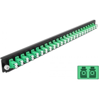 Delock 19? kötő doboz első panele 24 porttal LC Duplex zöld