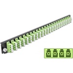 Delock 19? kötő doboz első panele 24 porttal LC Quad citromzöld