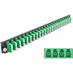 Delock 19? kötő doboz első panele 24 porttal LC Quad zöld