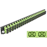 Delock 19? kötő doboz első panele 24 porttal SC Duplex citromzöld