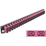 Delock 19? kötő doboz első panele 24 porttal SC Duplex ibolya