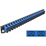 Delock 19? kötő doboz első panele 24 porttal SC Duplex kék