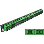 Delock 19? kötő doboz első panele 24 porttal SC Duplex zöld