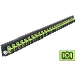 Delock 19? kötő doboz első panele 24 porttal SC Simplex citromzöld