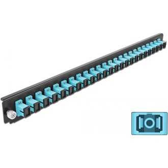 Delock 19? kötő doboz első panele 24 porttal SC Simplex vízkék