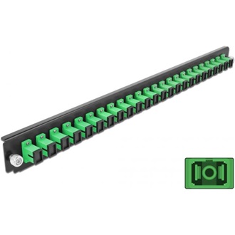 Delock 19? kötő doboz első panele 24 porttal SC Simplex zöld