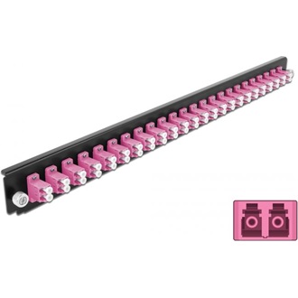 Delock 19? kötő doboz elsőpanele 24 porttal LC Duplex ibolya