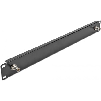 Delock 19  panel 2 x BNC anyával 1U fekete