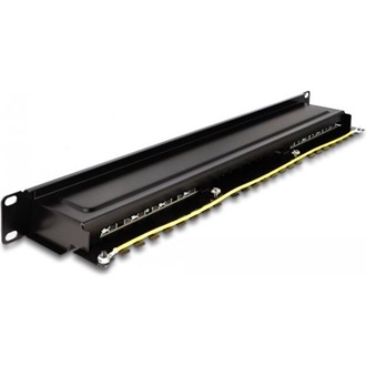 Delock 19  patch panel 16 porttal Cat.6A 1U fekete