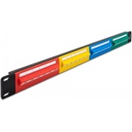 Delock 19  patch panel 24 porttal Cat.5e 1U színes