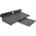 Delock 19  polc billentyűzet és egér számára 1U sötétszürke