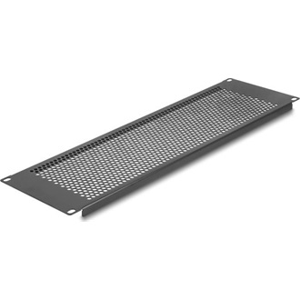 Delock 19  vakpanel kerek lyukakkal 3U fekete