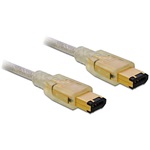 Delock Firewire 6/6 (IEEE-1394) -> Firewire 6/6 (IEEE-1394) M/M adatkábel 1m fekete