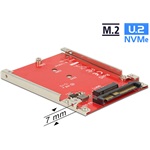 Delock 2.5” átalakító U.2 SFF-8639 > M.2 NVMe M aljzat - 7 mm