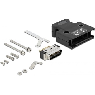 Delock 26 tűs kerettel rendelkező MDR fokos forrasztott csatlakozás apa