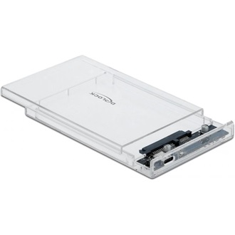 Delock 2.5" SATA3 USB3.1 C Gen 2 külső ház átlátszó