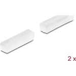 Delock 2 db. fekete borítás por ellen D-Sub 25 anya