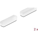 Delock 2 db. fekete borítás por ellen D-Sub 25 áttetsző