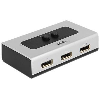 Delock 2 portos displayport switch