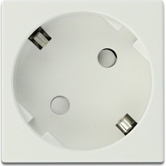 Delock 45 x 45 mm méretű, 45  elrendezésű Easy 45 földelt hálózati csatlakozóaljzat