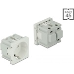 Delock 45 x 45 mm méretű, Easy 45 földelt hálózati csatlakozóaljzat