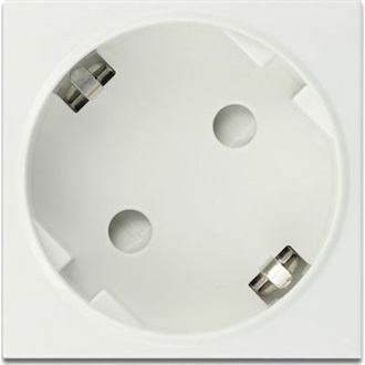 Delock 45 x 45 mm méretű, bővíthető, 45  elrendezésű Easy 45 földelt hálózati csatlakozóaljzat