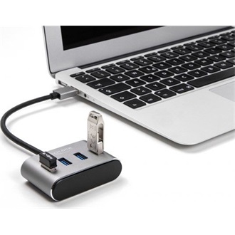 Delock 4-portos USB-A 3.2 Gen 1 hub ezüst 5Gbps