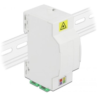 Delock 4 x SC Simplex vagy LC Duplex optikai rostkapcsoló doboz DIN sínhez