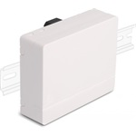 Delock 4 x SC Simplex vagy LC Duplex optikai rostkapcsoló doboz DIN sínhez fehér