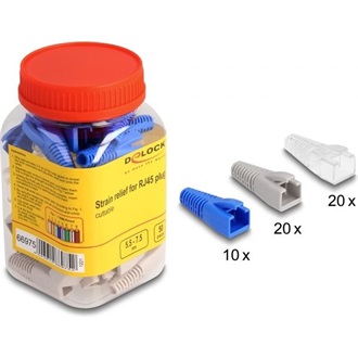 Delock 50 darabos, színes, vágható feszültségcsökkentő szett RJ45 apákhoz