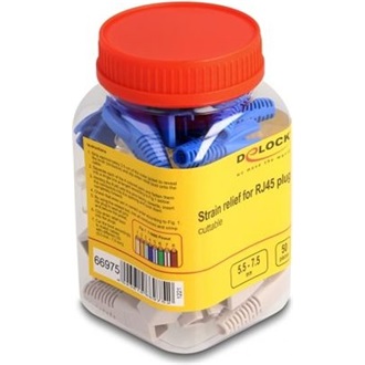 Delock 50 darabos, színes, vágható feszültségcsökkentő szett RJ45 apákhoz