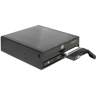 Delock 5.25” mobil beépítő keret 1 db. keskeny kivitelű 5.25” meghajtóhoz és 2 db. 2.5” SATA HDD vag