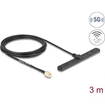 Delock 5G LTE antenna SMA-dugó 3 dBi mindenirányú RG-174-es csatlakozó kábellel biztosított, 3 m öntapadós csatlakozás k