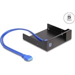 Delock 5.25  fém beszerelési keret USB 5 Gbps Hub-bal Slim Bay Mobile Rack-hez